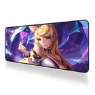 Коврик для мыши League of Legends ahri, игровой коврик для мыши в стиле аниме для девочек, большой игровой коврик для компьютерных игр, 900x400