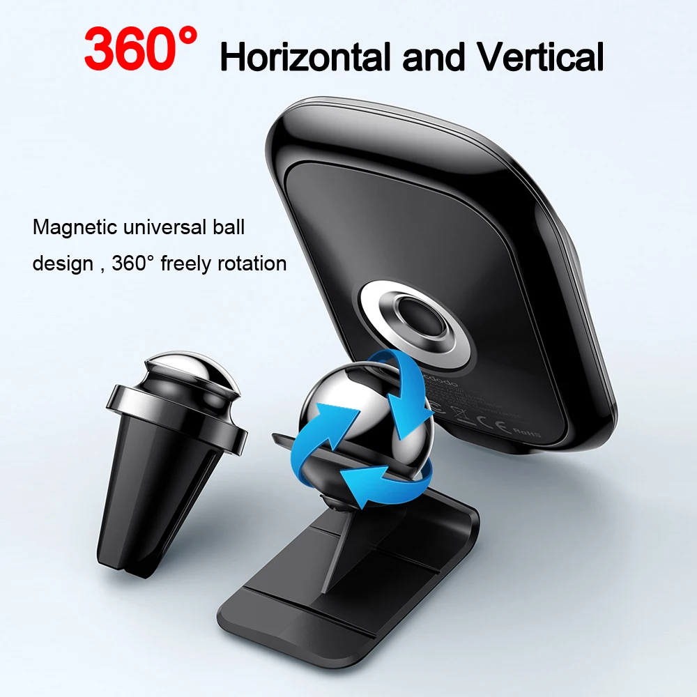 mcdodo magnetic car qi wireless charger for iphone 12 pro max mini 15w fast charging with phone case holder air vent mount stand free global shipping