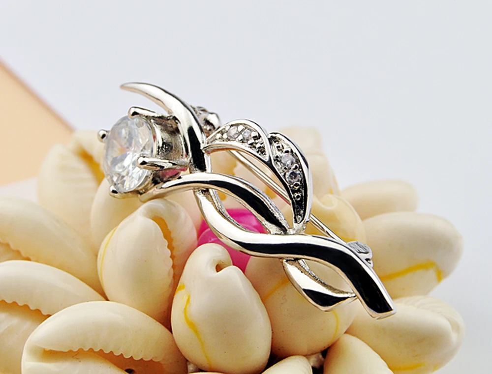 Женская Брошь на воротник рубашки с цирконом | Украшения и аксессуары