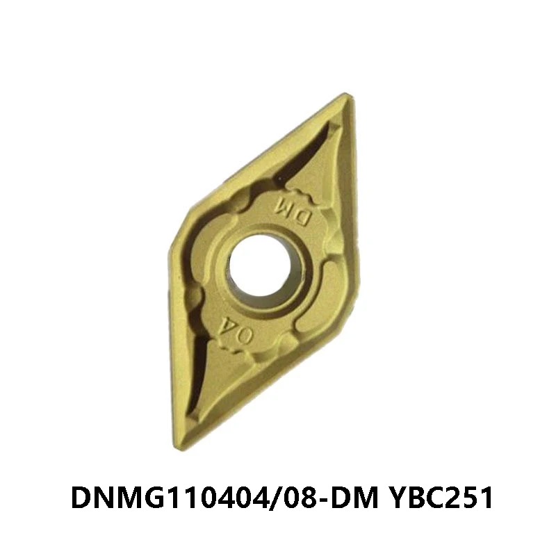

100% Original DNMG110404-DM DNMG110408-DM YBC251 Carbide Inserts for Steel DNMG 110404 110408 Turning Tools Lathe Cutter CNC