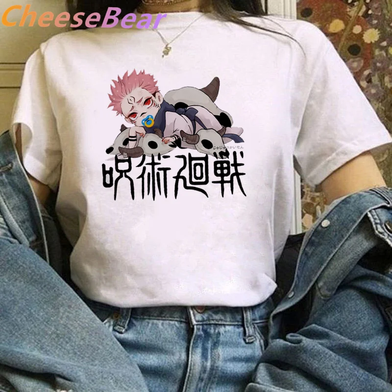 

Summer Inumaki Toge Print Short Sleeve Tshirt Casual Harajuku T-shirt Female Clothes Tops Jujutsu Kaisen Anime Women T Shirt