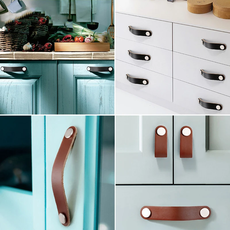 Кожаная ручка для кухонного шкафа и в скандинавском стиле | Обустройство дома