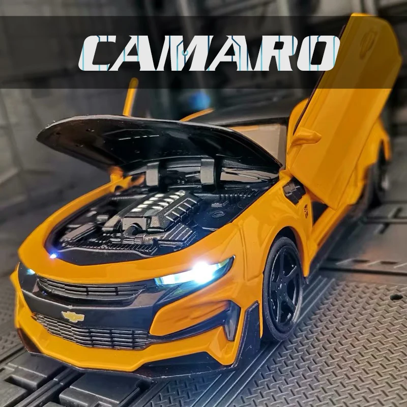 Модель автомобилей Chevrolet Camaro сплав металл Diecasts транспортные средства тянуть