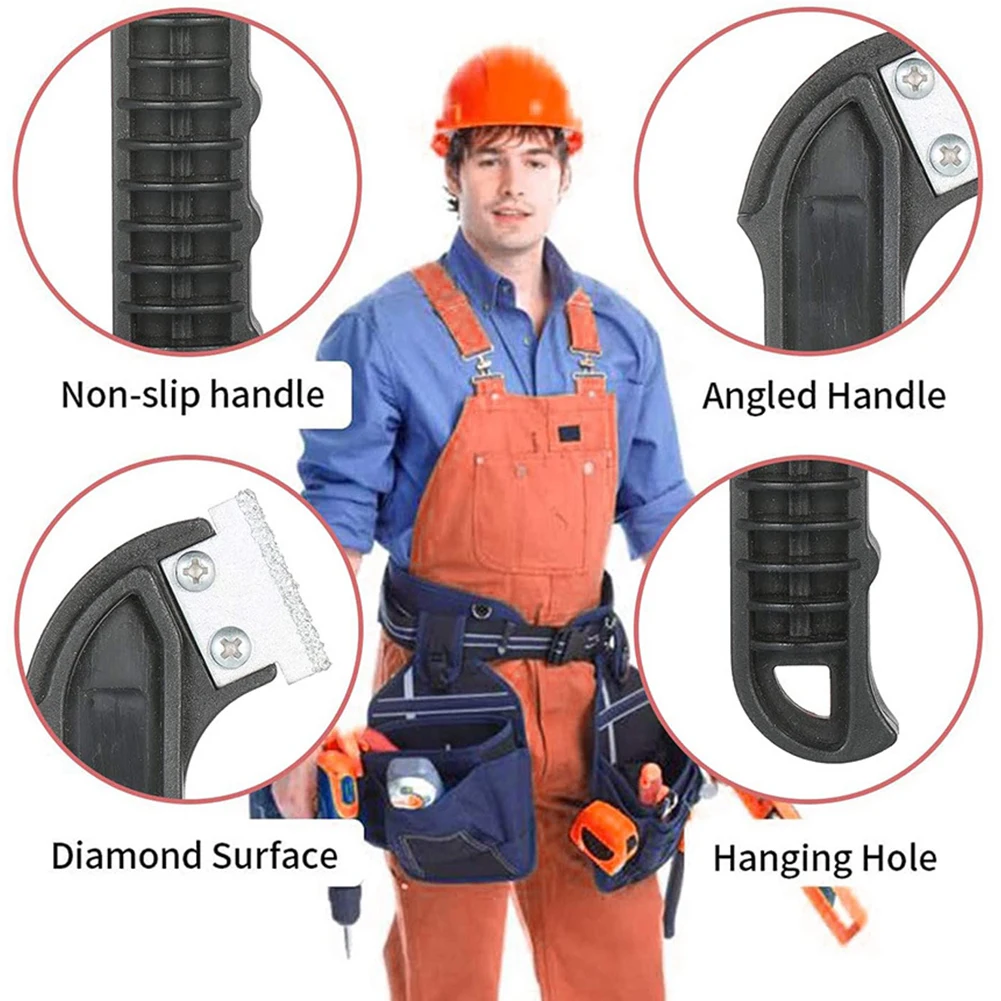 Профессиональный нож с крючком для ремонта плитки 1 набор + 6 лезвий уборки стен