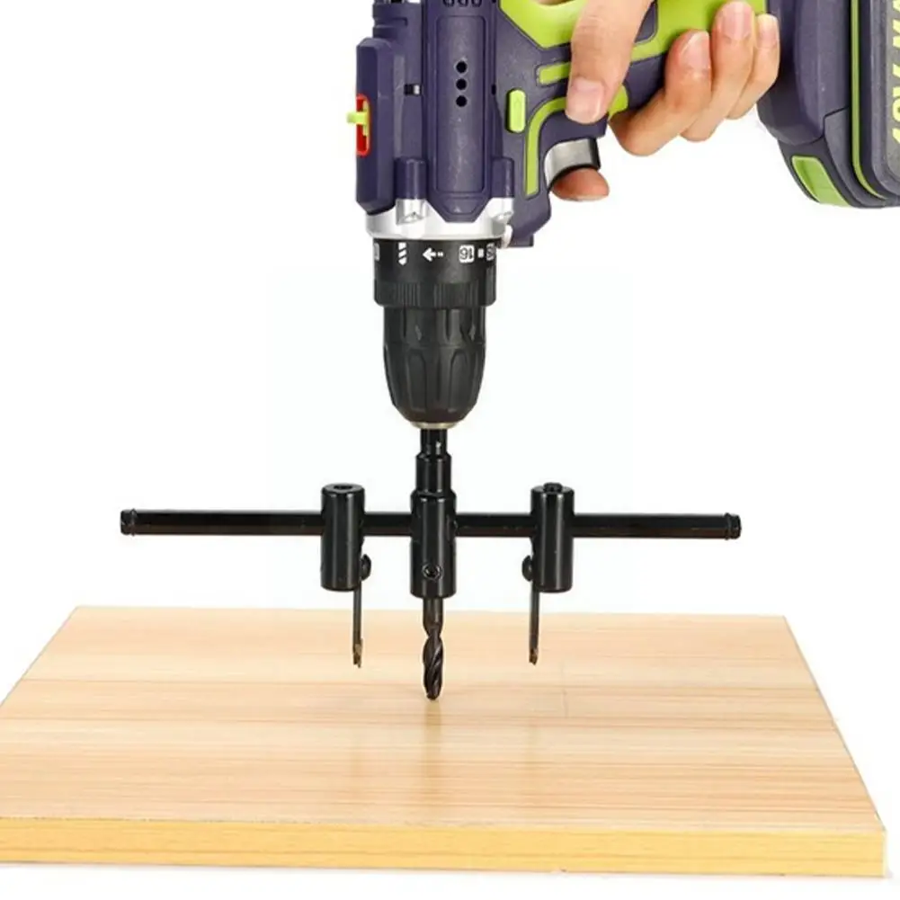 

Adjustable Metal Wood Circle Hole Saw Drill Bit Cutter Black Kit Woodworking Diy Alloy 30-120/200/300mm Tool Blade H1z3