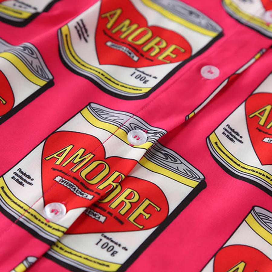 Женская однобортная блузка OL новая модная фуксия с отложным воротником и