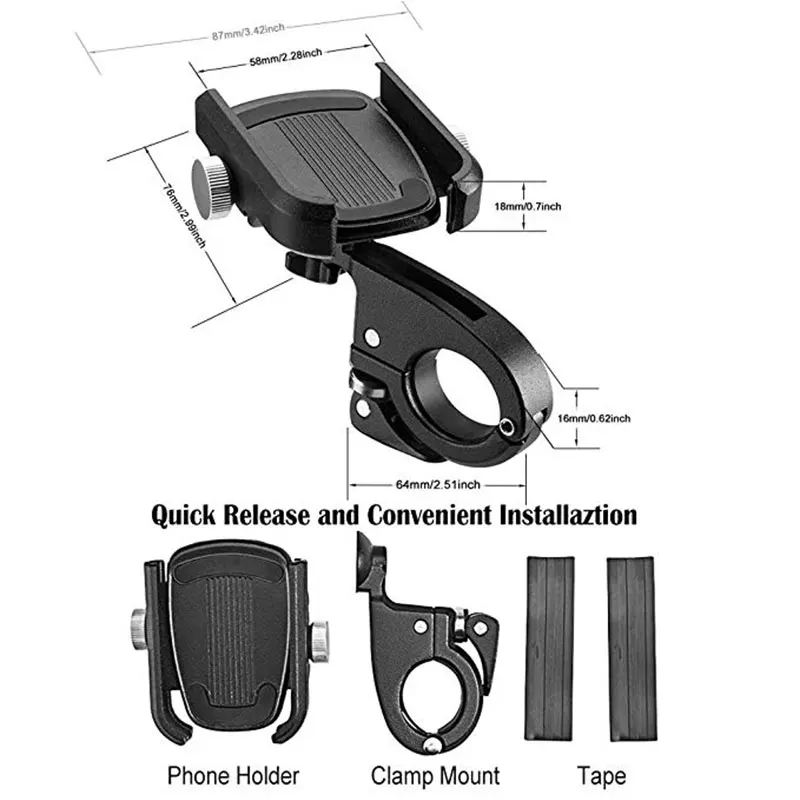 Универсальный держатель для телефона мотоцикла антивибрационный gps iPhone Android