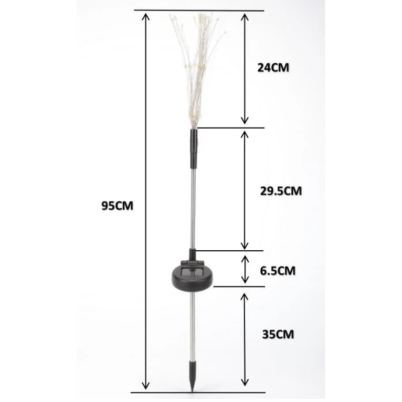

LED Solar Fireworks Lights 90/150 LEDs Waterproof Solar String Light Lawn Garden Christmas Fairy Lights Holiday Decoration