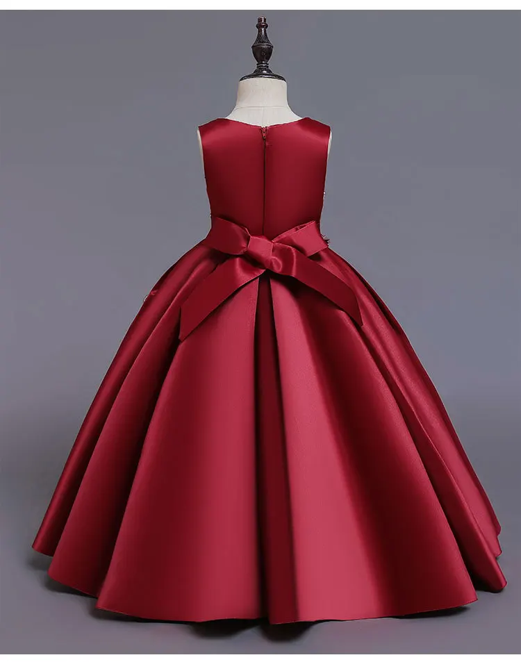 Платье принцессы для девочек с вышивкой длинное вечервечерние платье детское