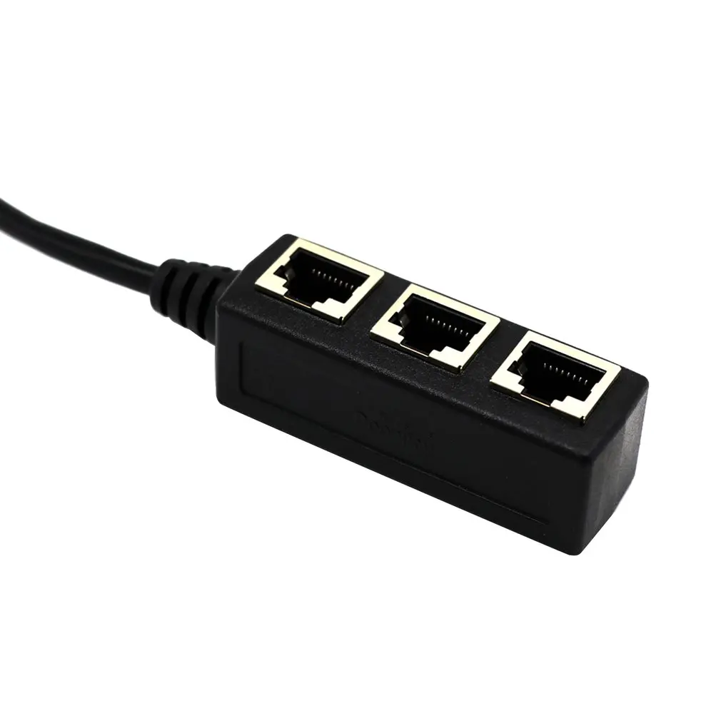 Splitter Ethernet RJ45 Cable Adapter 1 To 3 Port LAN Network Plug Connector For Networking Extension Dropshipping Hot Sale | Компьютеры и