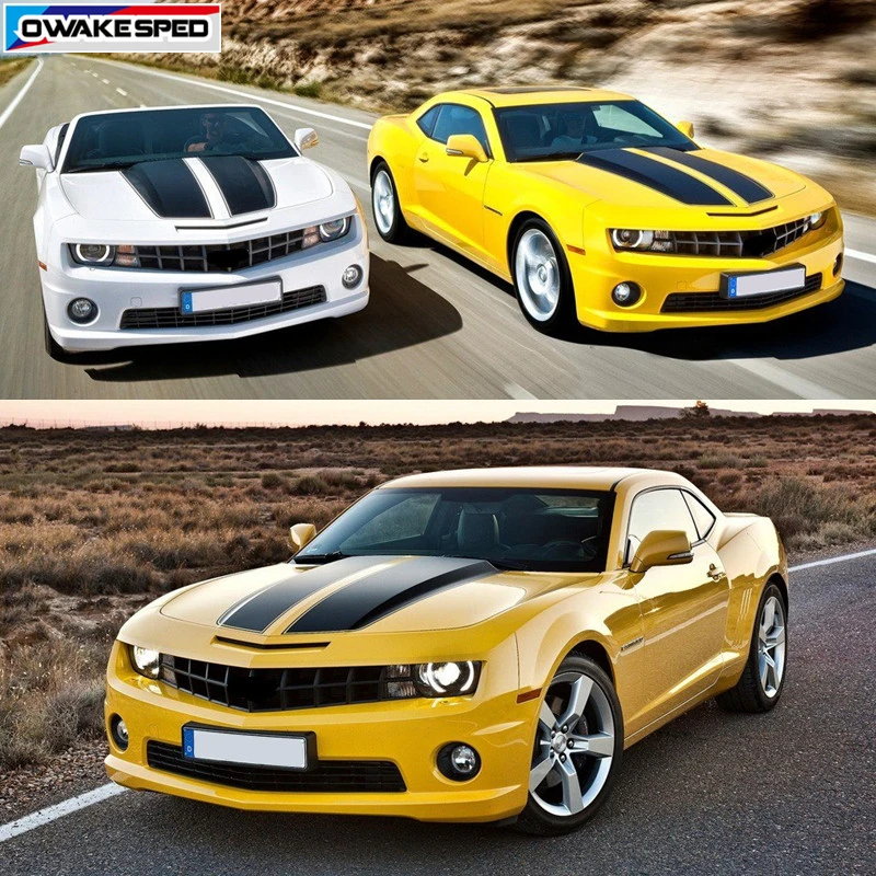 Спортивные гоночные полосы креативный декор для капота автомобиля стикер