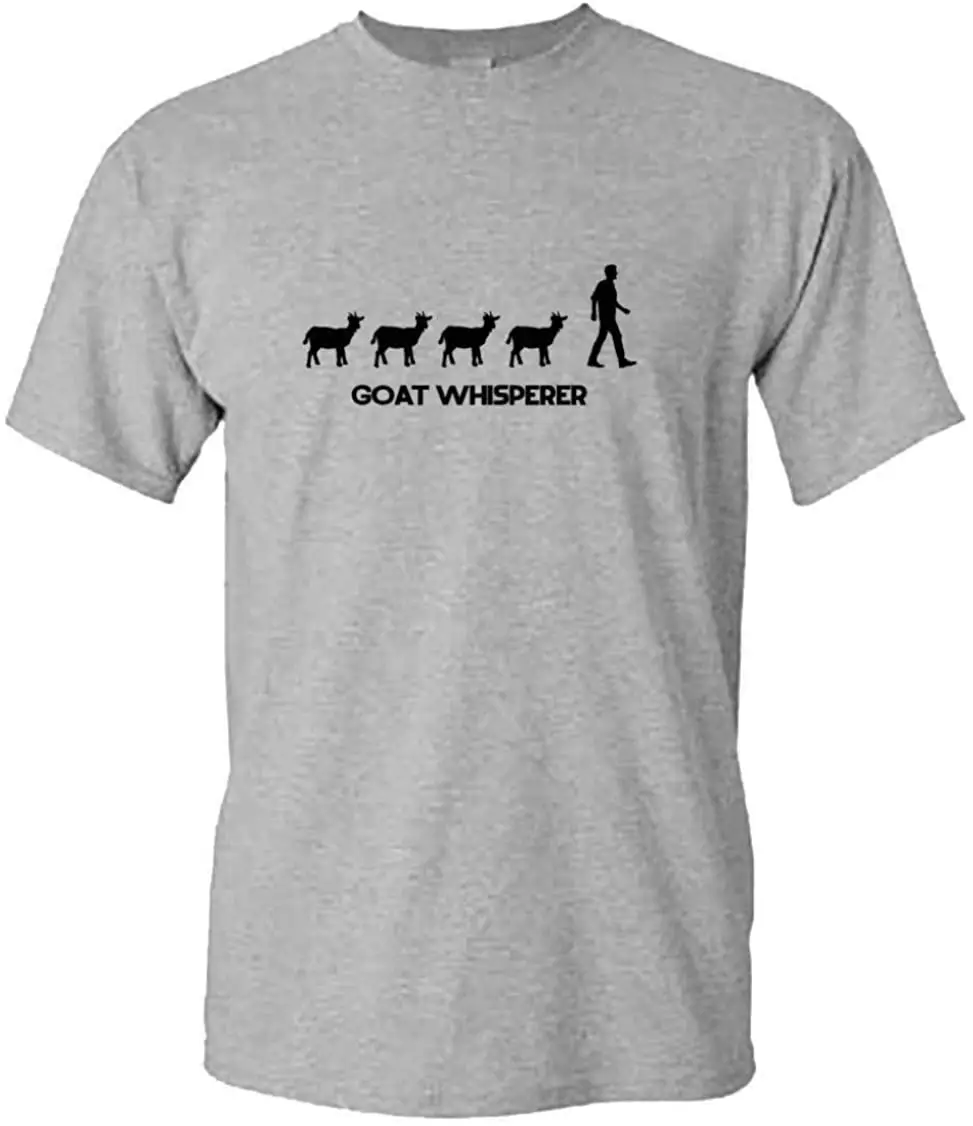 

Goat Whisperer T-Shirts Cotton Summer man Tee Elasticity Loose printing Crewneck top Shirts
