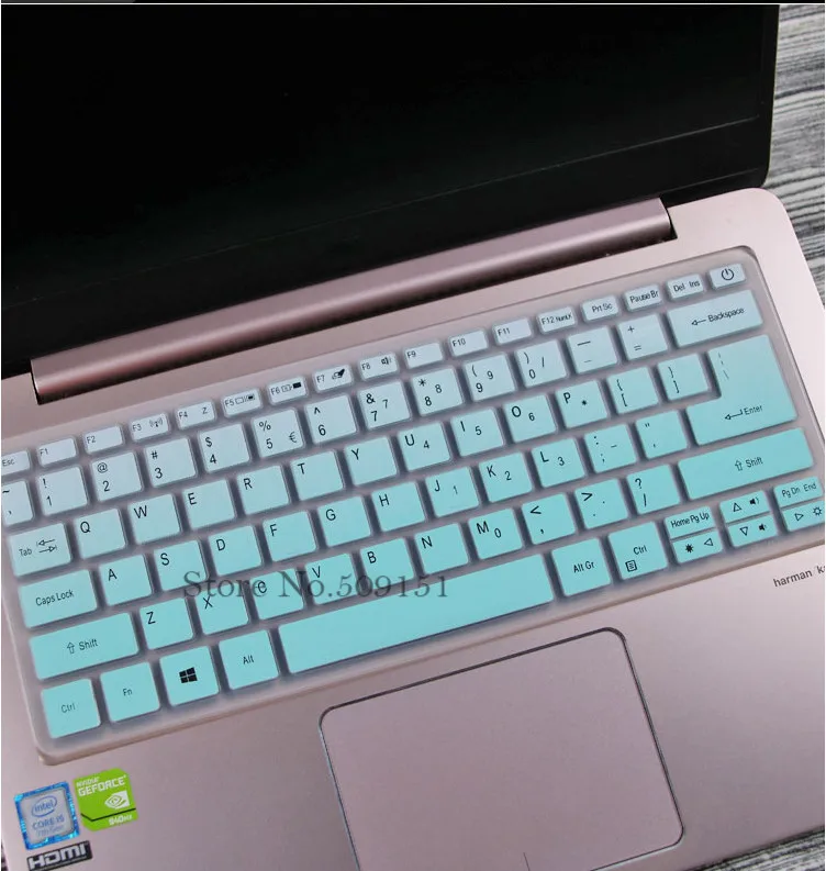 Для acer Swift 3 SF314 52 53 54/Swift 1 SF114 32 i5 8250U 14 дюймов силиконовая клавиатура кожного