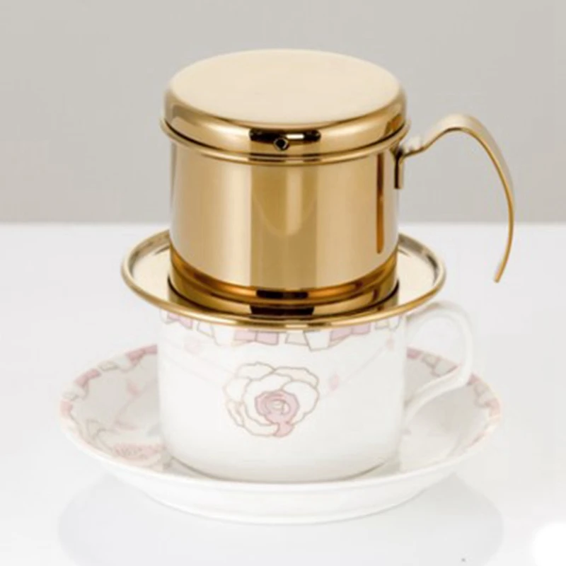 HOT-Portable Coffee Maker Stainless Steel Mini Maker/Drip Pot Filter Tea Filters Tools Vietnamese Kitchen Tool | Дом и сад