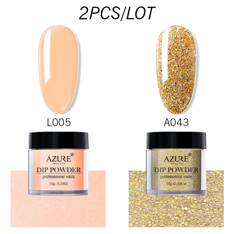 11 Лазурный, красивый, золотой цвет, погружающийся порошок, набор для дизайна ногтей, сияющий блеск, лак для ногтей, порошок, натуральный, сухой, голопигмент, набор для ногтей, пыль - Цвет: 11