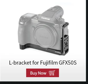 SmallRig l-кронштейн пластина с деревянной ручкой для FUJIFILM GFX 50R Arca-Swiss стандартная Монтажная пластина L-2339