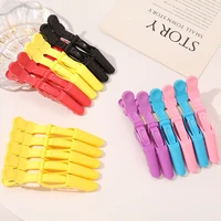 56pcs lot plastic hairdressing clamps alligator clips barber salon styling hair accessories hairpin holding hair section clips