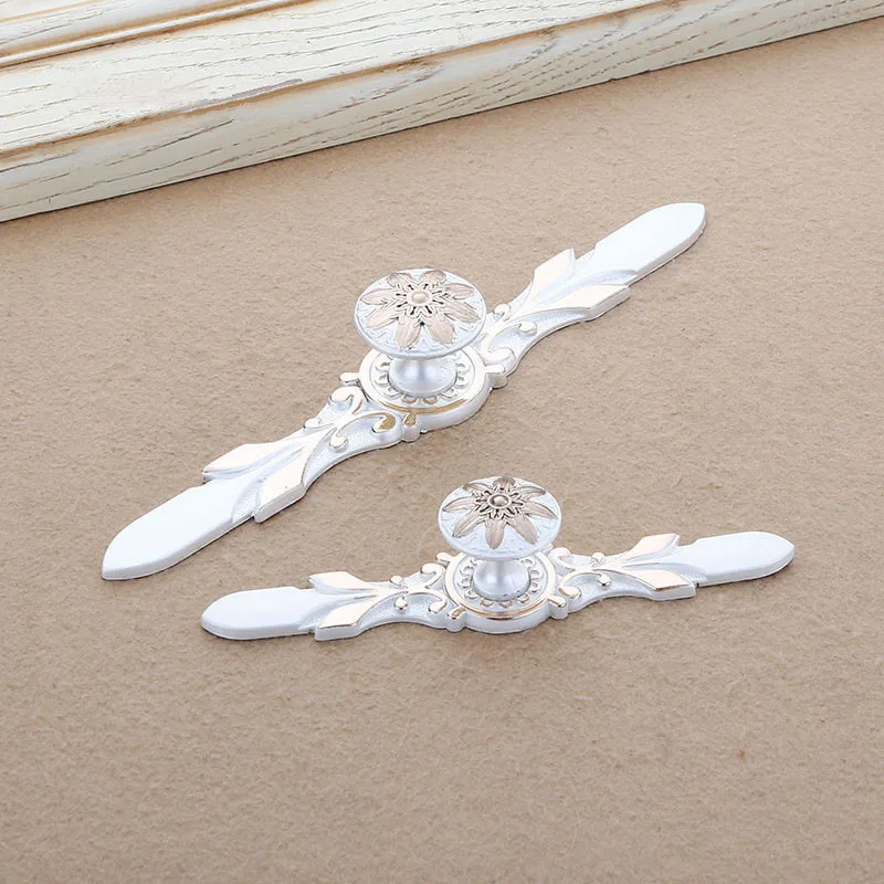 KK & FENG 1 шт. Европейская белая ручка из цинкового сплава товары для дома|Ручки