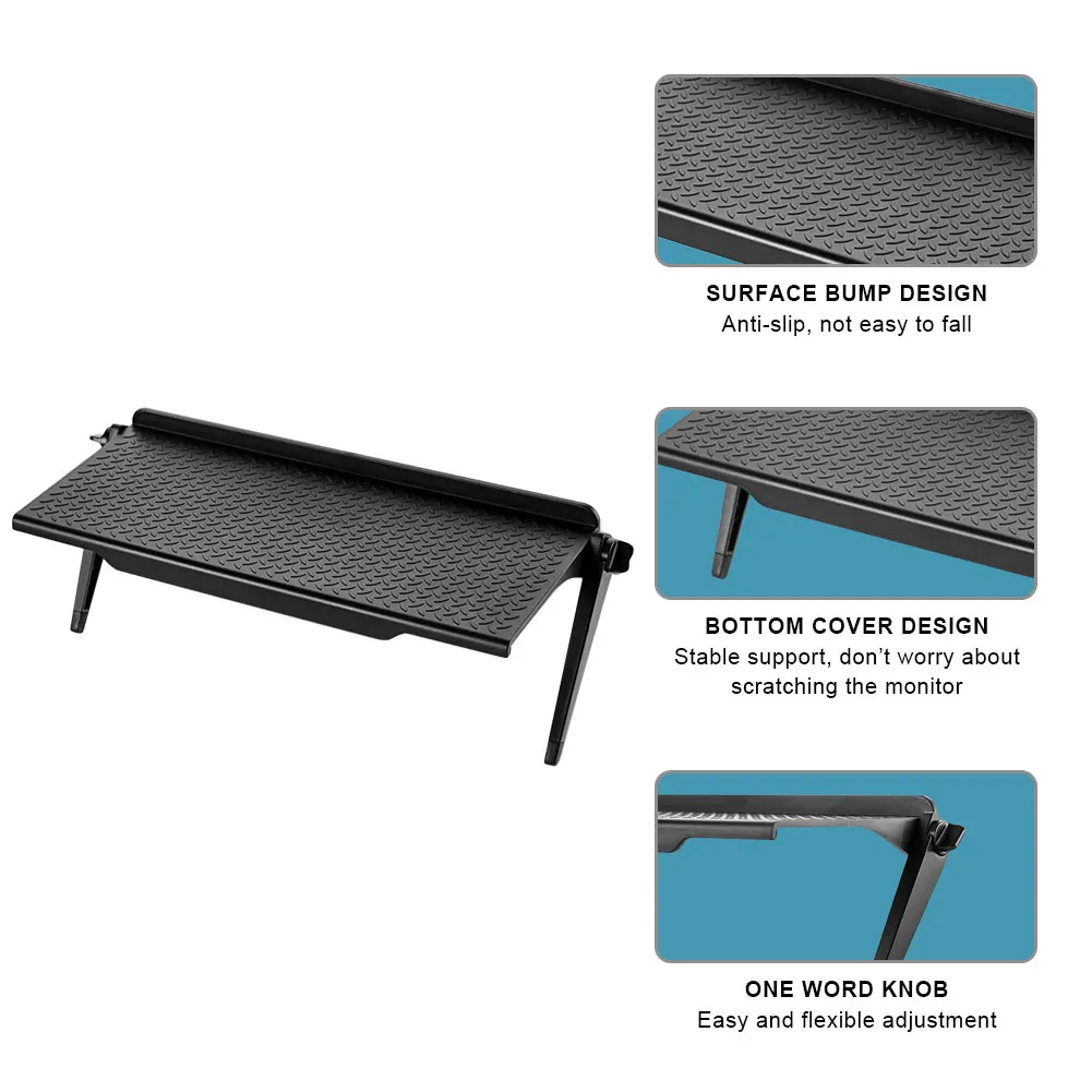 

Multi-functional Adjustable Storage Rack TV Computer LCD Display Rack Screen Storage Bracket Screen Top Shelf Storage Rack 1pcs