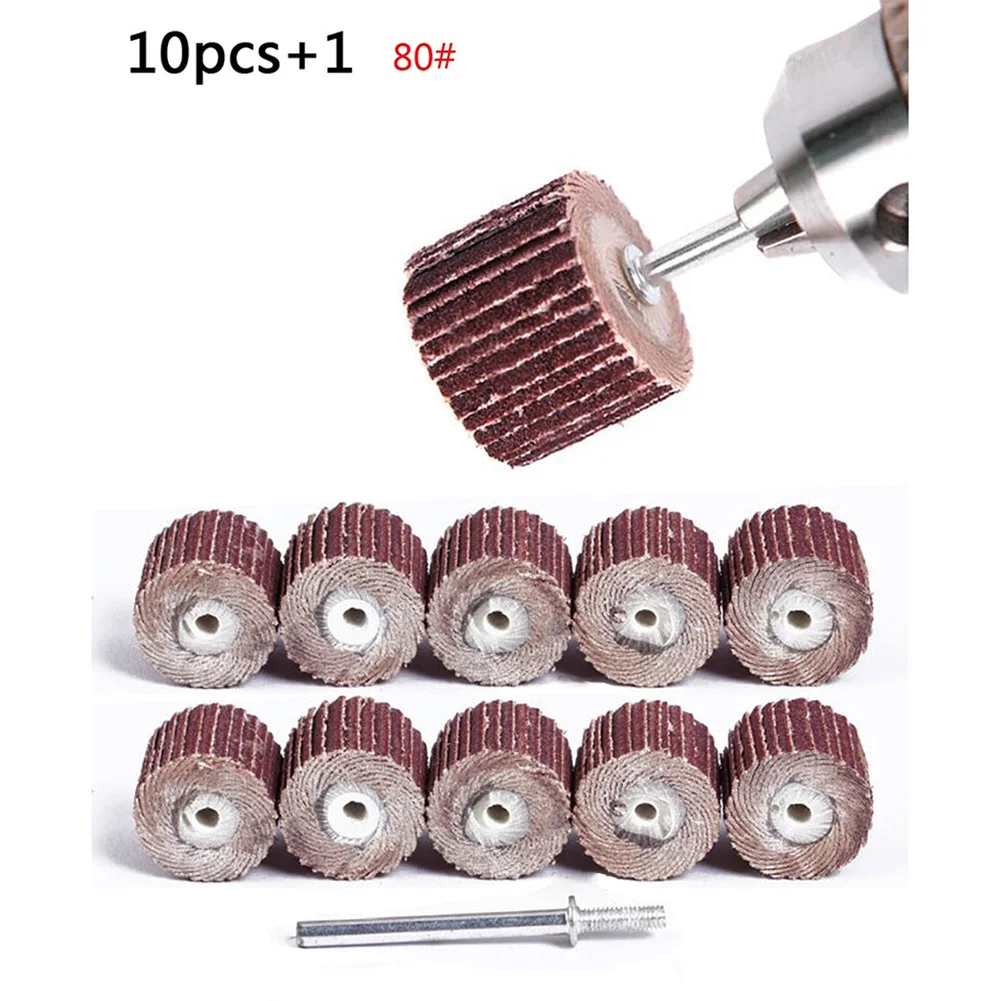 

10Pcs Flap Wheel Disc Sandpaper Sanding Drill Polish Shutter Polishing Wheel For Rotary Tool 80/120/240 Wholesale