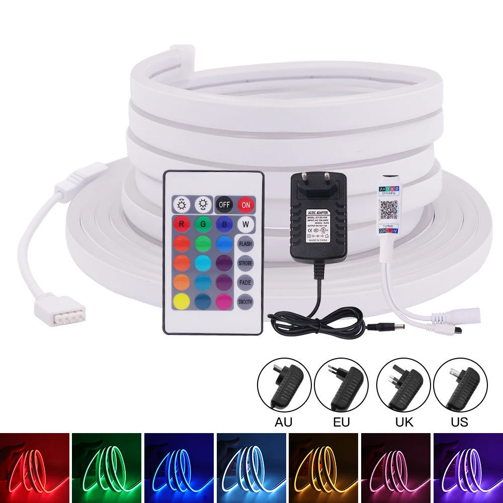 

Smart LED Lights Flexible Neon Strip 12V RGB Dimmable Neon light Bluetooth APP/IR Remote Control Decor Lighting Silicone Light
