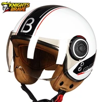 capacete de moto 34 open face vintage casco moto men retro motorcycle helmet summer scooter motorbike riding helmet
