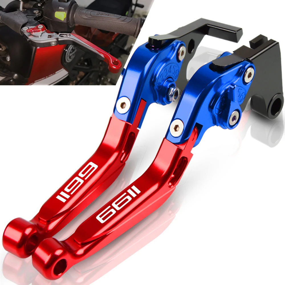 

For DUCATI 1199 Tricolor 2012 2013 2014 2015 Motorcycle handbrake Folding Extendable CNC Moto Adjustable Clutch Brake Levers