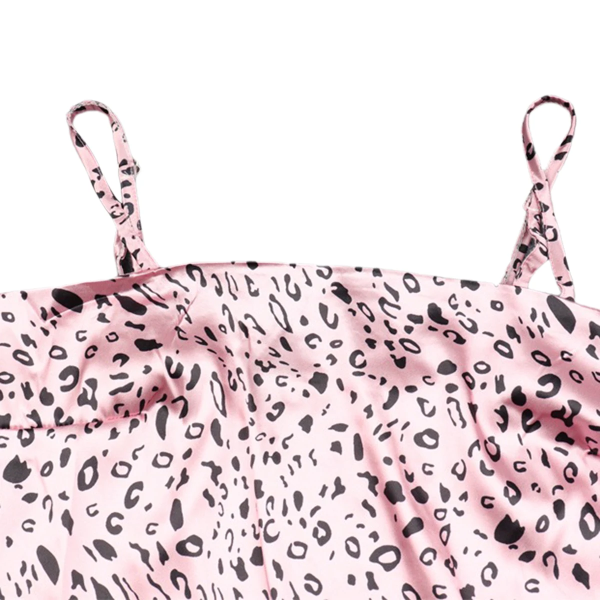 

AA Women Sexy Sleeveless Leopard Dress Ladies Summer Fashion Dress for Party Daily Wear