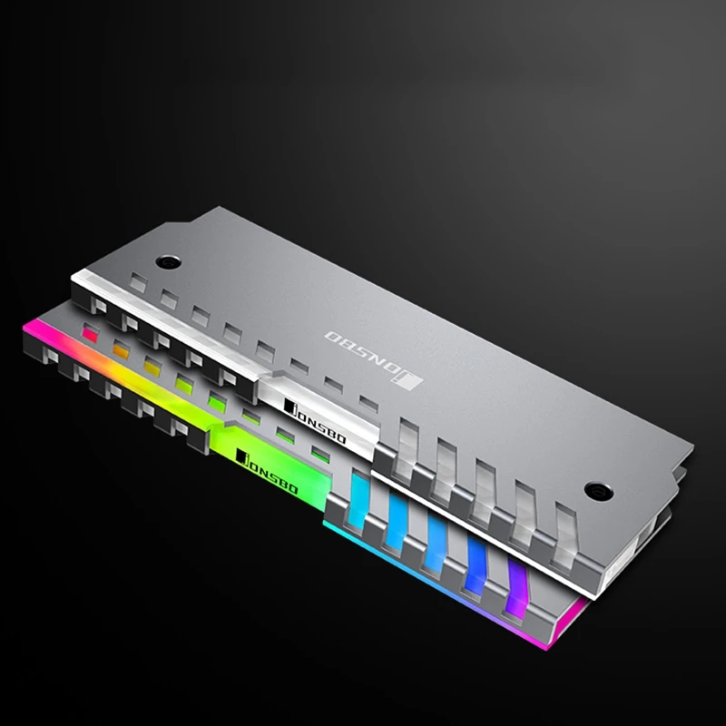 

2Pcs Jonsbo NC-2 Colour Auto Change Desktop RAM Memory Cooling Vest Aluminum Cooler Vests