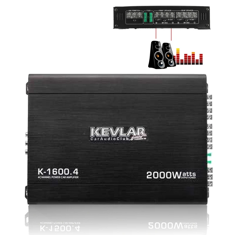 2000W 4 Channel Car Amplifier Speaker Auto Audio Power Vehicle Stereo Amp | Автомобили и мотоциклы
