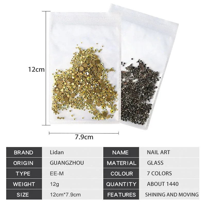 31 стиль 3D микс Размер Стразы для ногтей розовые белые стеклянные с плоским дном