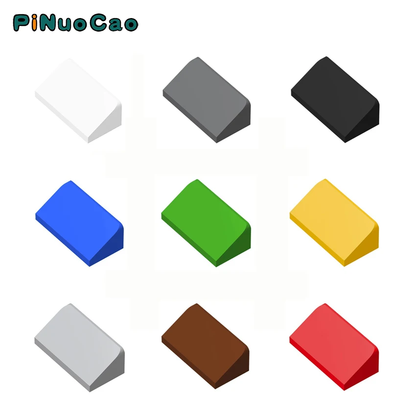

Строительные блоки PINUOCAO 85984, 20 шт./лот, наклон 30 °, 1x2x2/3, детали MOC, обучающие игрушки для детей, совместимы с основными брендами