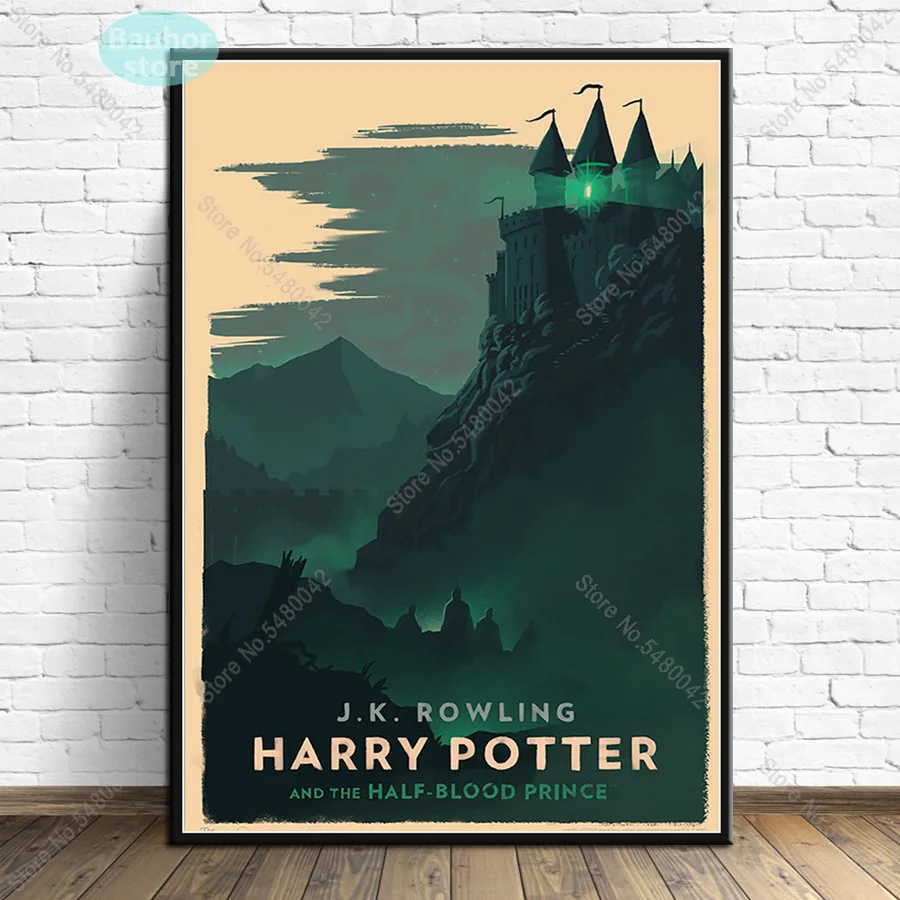 Harries плакат фильм поттерес Замок Хогвартс холст живопись плакаты и принты настенные художественные картины для гостиной домашний декор - Цвет: 02