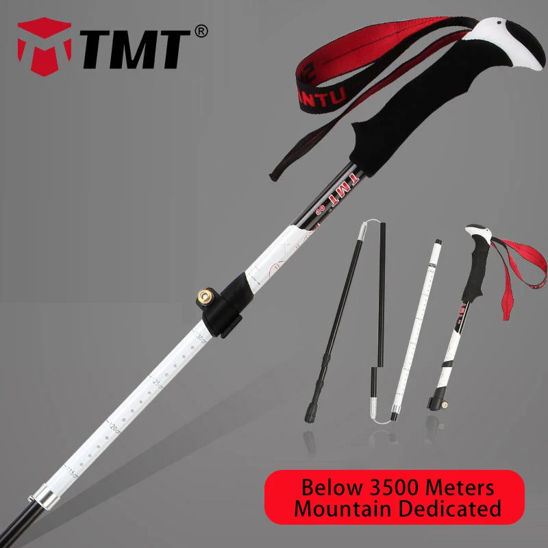 TMT Пятисекционный складной телескопическая скандинавские палки 7075 палка дубинка