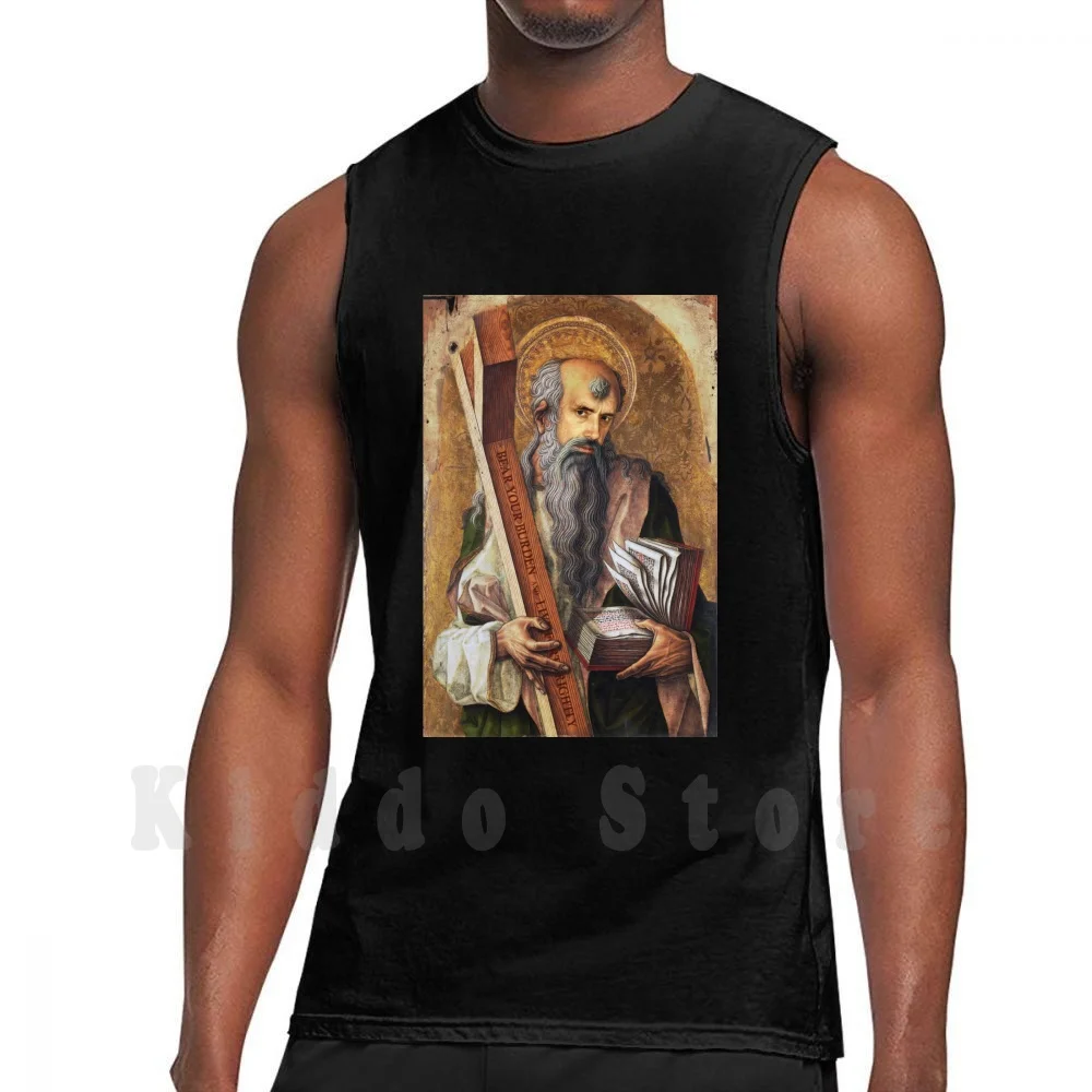 

Peterson As Saint Andrew Tank Tops Vest Sleeveless Saint Andrew Peterson St Christian Religion Philosophy Motivation