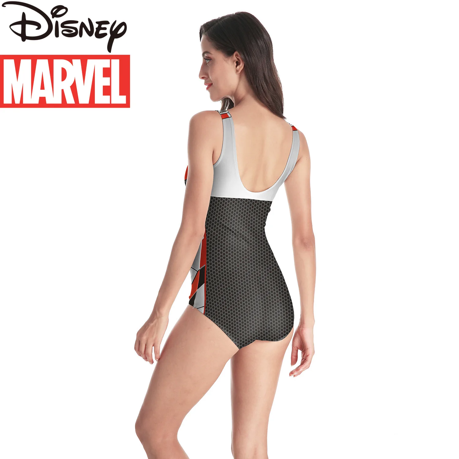 Marvel Heroes Avengers 4 Quantum Battle Suit 3D Digital Print Ladies Bikini Swimsuit Beach