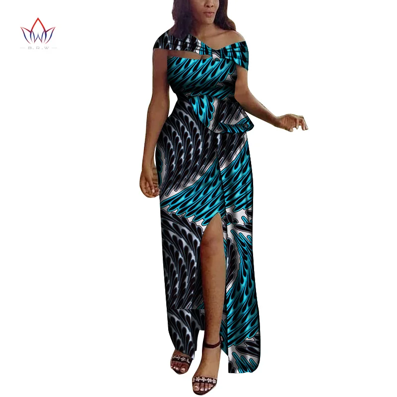 Женское платье с Африканским принтом длинное вечернее в африканском стиле WY5142 |