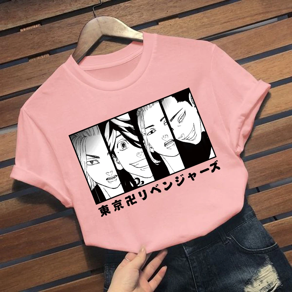 

2021 Japanese Anime Tokyo Revengers Printed T Shirt Casual Men Women Short Sleeve Tops Harajuku Oversize Clothing