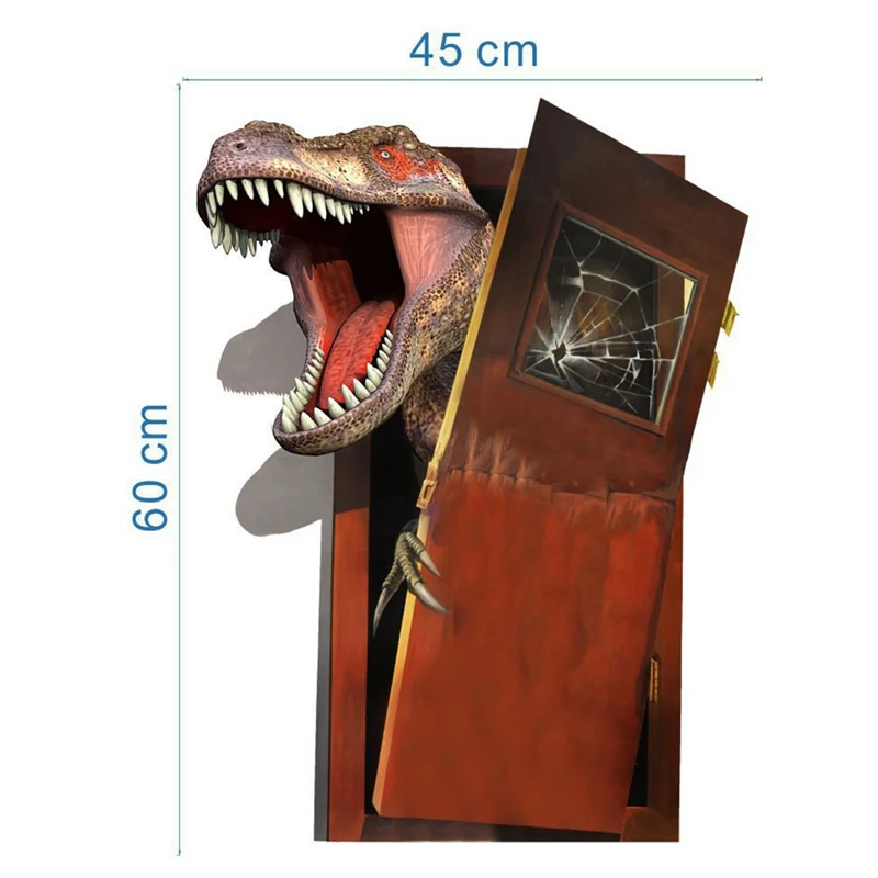 Новый мультфильм 3d Динозавр ПВХ разбитые наклейки на стену для гостиной дома