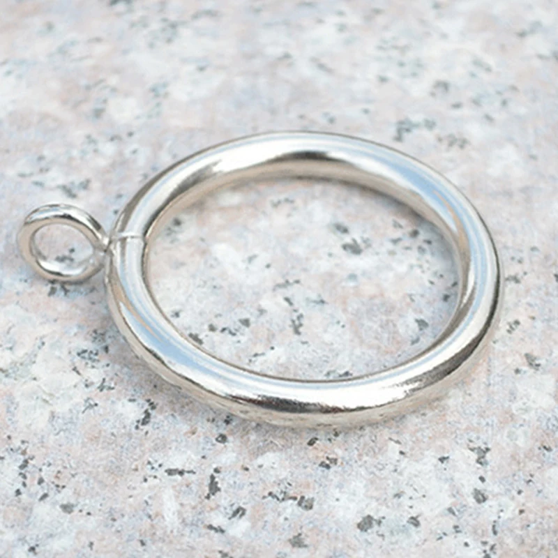 

40 Pack Curtain Rings, 38mm Internal Diameter iron Curtains Rings Hanging Rings for Curtains and Rods, Silver