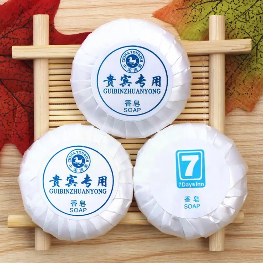 

1Pcs Outdoor Travel Soap Hand Wash Bath Cleansing Soap Mini Portable Soap Round Disposable Special Hotel Soap Y3L7