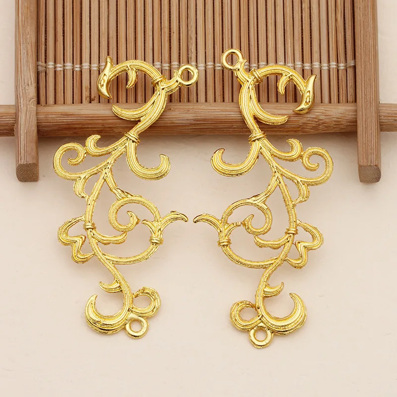 Коннекторы для подвесок с узором в виде облака из металлического сплава 20 шт. 28*57