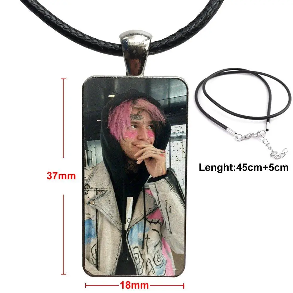 Lil Peep Bo Jewelry с покрытием из нержавеющей стали колье кабошоном Длинная подвеска