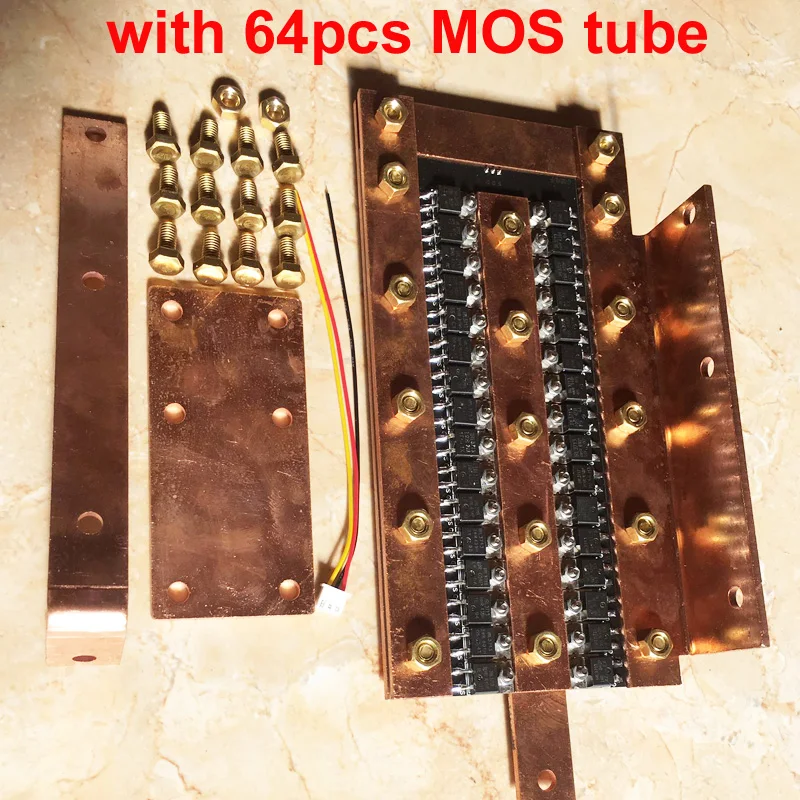 

1set Farad Capacitor Spot Welder Board High Power Weldering 64pcs 3713 MOS Tube Copper Bar Power-Panel for RC Model Car Parts