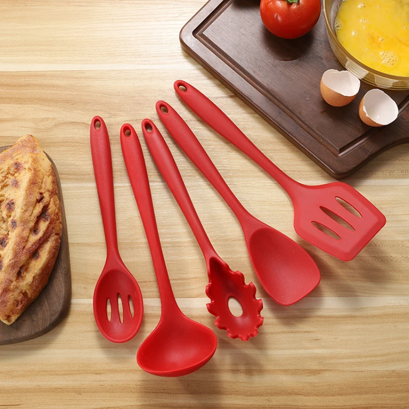 

High Temperature Resistant Silicone Scraper Baking Cream Scraper Spatula Cake Shovel Mixing Tool Set