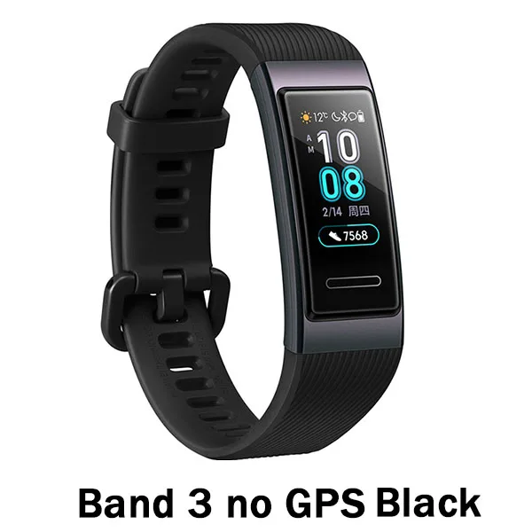 Band 3 Black Huawei Band 3 Pro Band 3 Смарт-браслет 3 0,95 дюймов трекер для плавания Водонепроницаемый Bluetooth фитнес-трекер сенсорный экран - Цвет: Band 3 Black