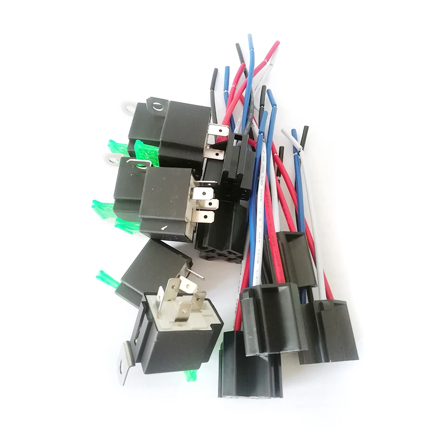 Автомобильные Реле Жгут Водонепроницаемый 4Pin 12V 14AWG провода 30AMP держатель