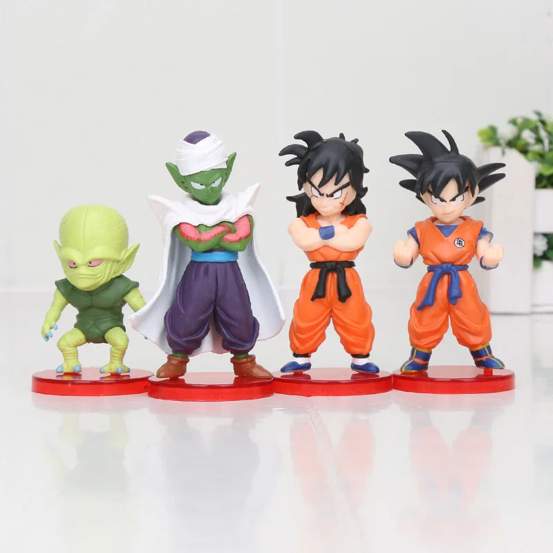 8 шт./компл. Dragon ball Z Brinquedos супер Гоку Фриза Улун Bulma пикколо Вегета наппа Рисунок Аниме DragonBall модель игрушка