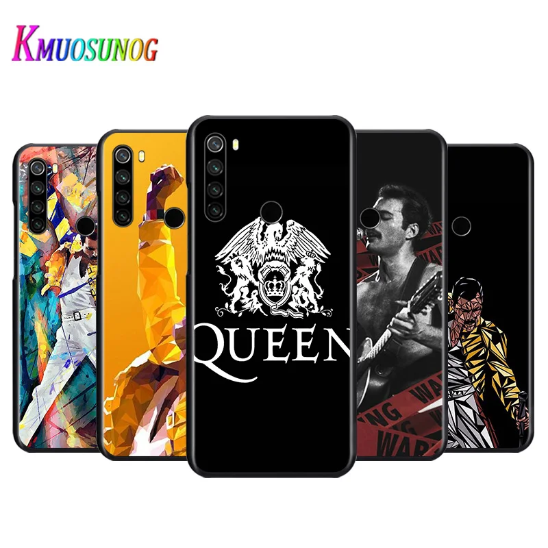 

Bright Black Cover Freddie Mercury Queen For Xiaomi Redmi Note 9 9S Max 8T 8 7 6 5 Pro 5A 4X 4 Soft Phone Case