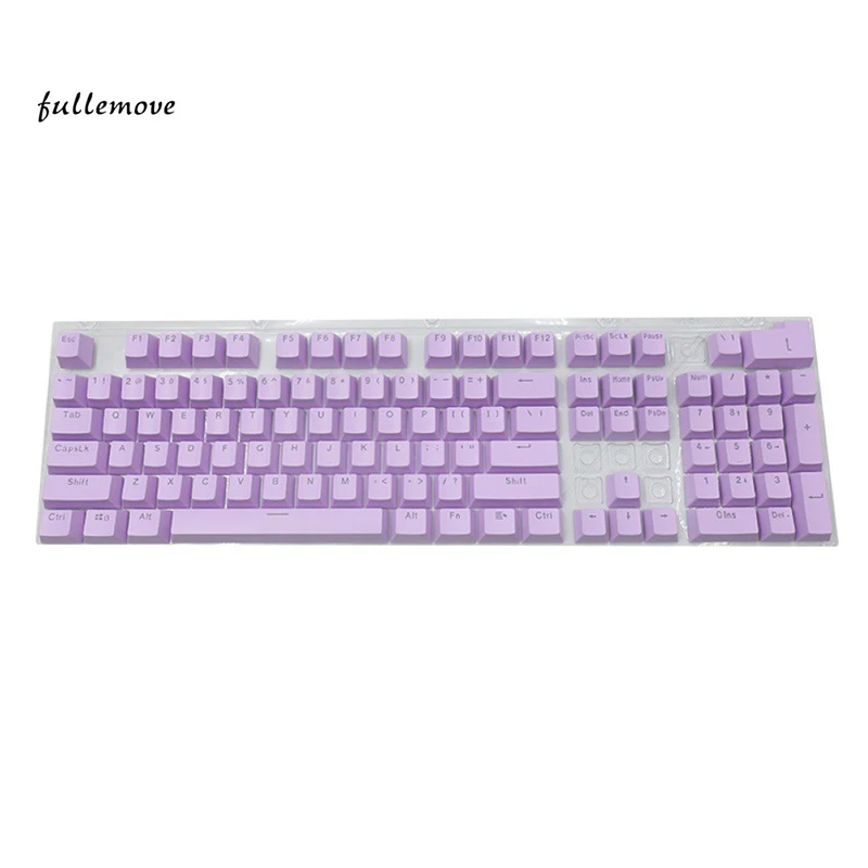 

104Pcs/Set ABS Backlit Keycaps OEM Height Solid Color Keycaps for Mechanical Keyboard